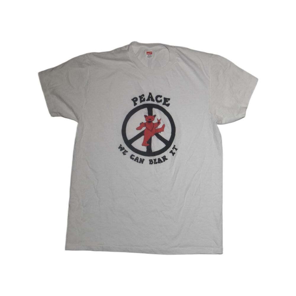Vintage Grateful Dead Dancing Bear Peace Single Stitch T-Shirt Made in USA - M